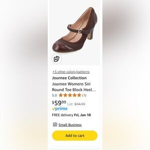 Size 9 - 2 tone Mary Jane pumps with 3 inch heel